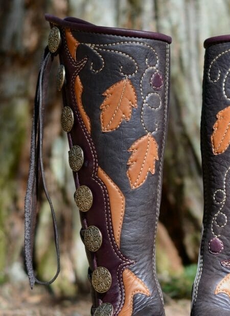 Vine, Leaf & Berry Moccasins
