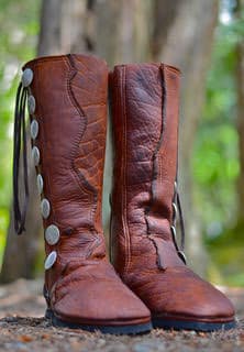 Kurt Russell Style Moccasin Boots